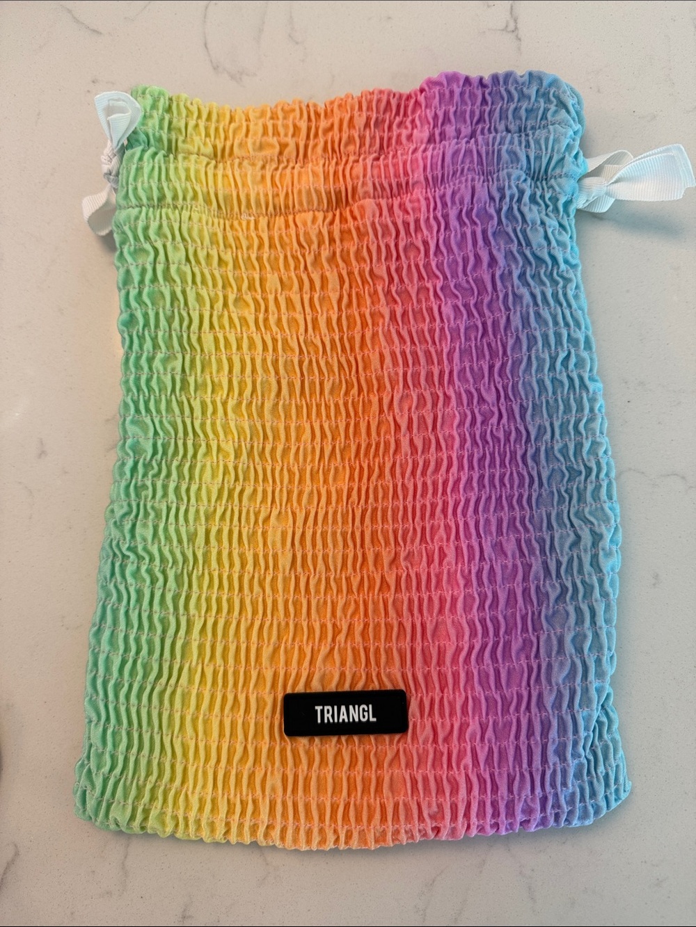 TRIANGL Rainbow ruched bikini, XS - Picture 5 of 6